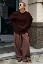 ISLA | OVERSIZED SWEATER WITH ROUND NECKLINE