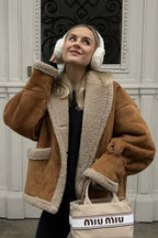 ALUNA | OVERSIZED FAUX SHEARLING JACKET
