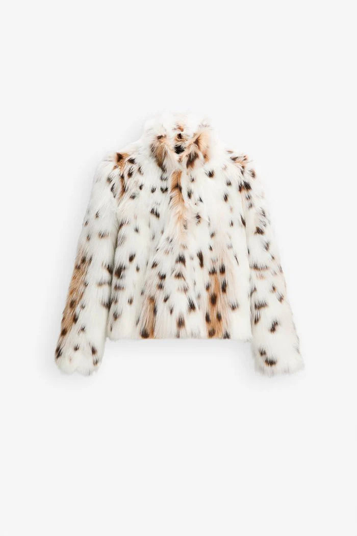 SAVANNAH | LEOPARD PRINT FAUX-FUR JACKET