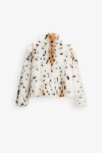 SAVANNAH | LEOPARD PRINT FAUX-FUR JACKET