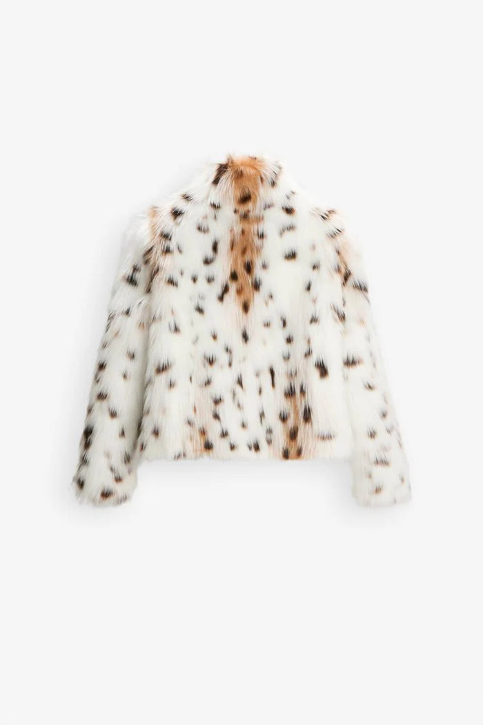 SAVANNAH | LEOPARD PRINT FAUX-FUR JACKET