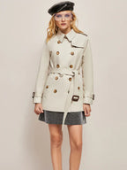 Spring stylish short trench coat