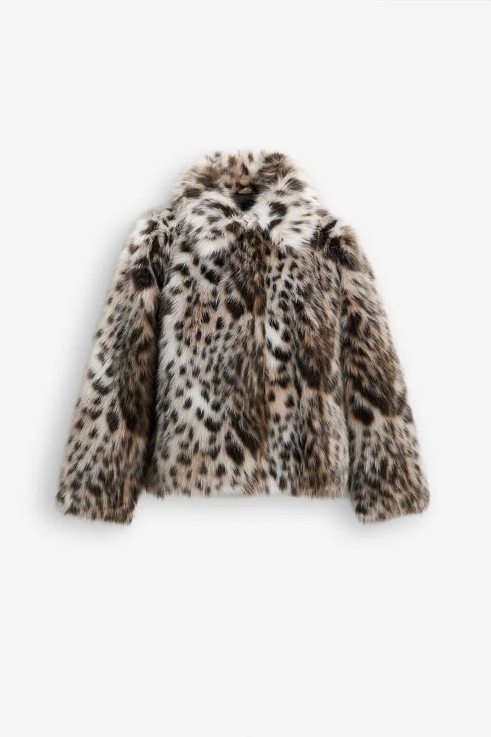 SAVANNAH | LEOPARD PRINT FAUX-FUR JACKET