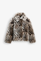 SAVANNAH | LEOPARD PRINT FAUX-FUR JACKET