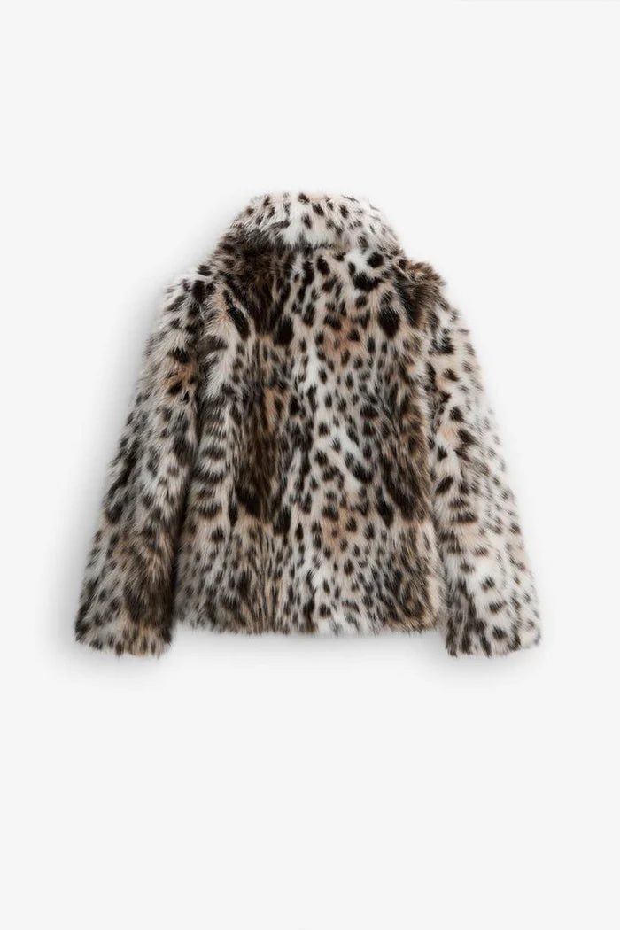 SAVANNAH | LEOPARD PRINT FAUX-FUR JACKET