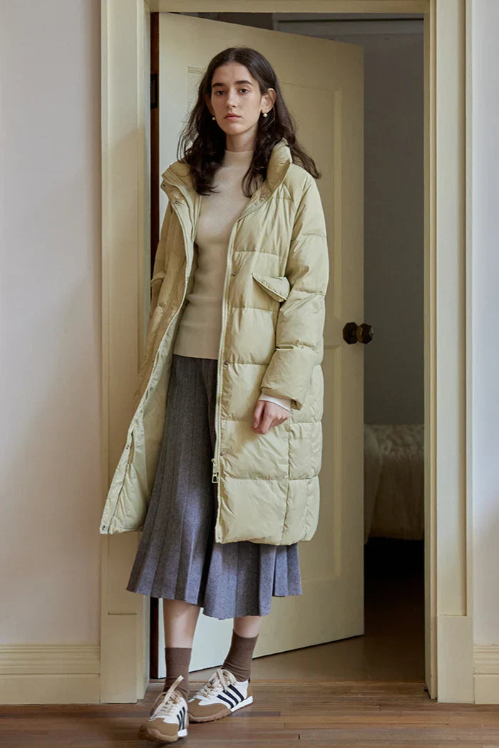 EVELINE | WINTER DOWN JACKET WITH A HIGH TURTLENECK