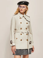 Spring stylish short trench coat
