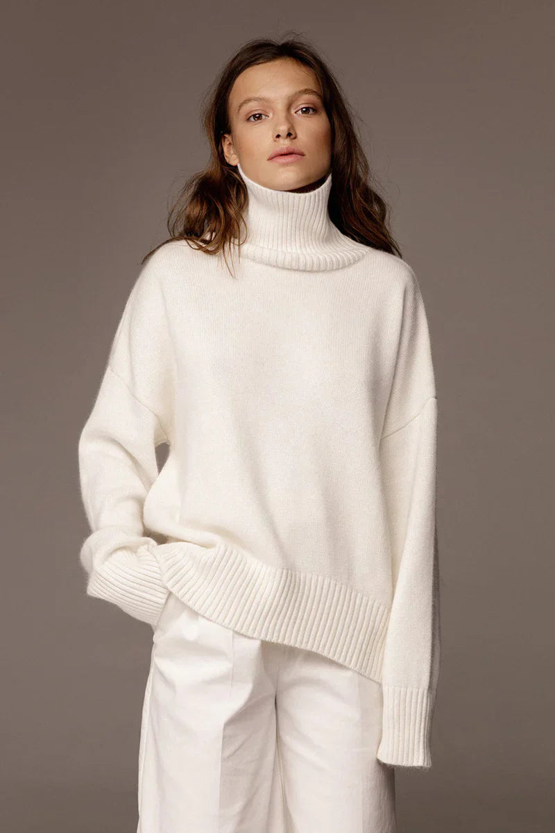 CELESTE | LOOSE OVERSIZED TURTLENECK SWEATER