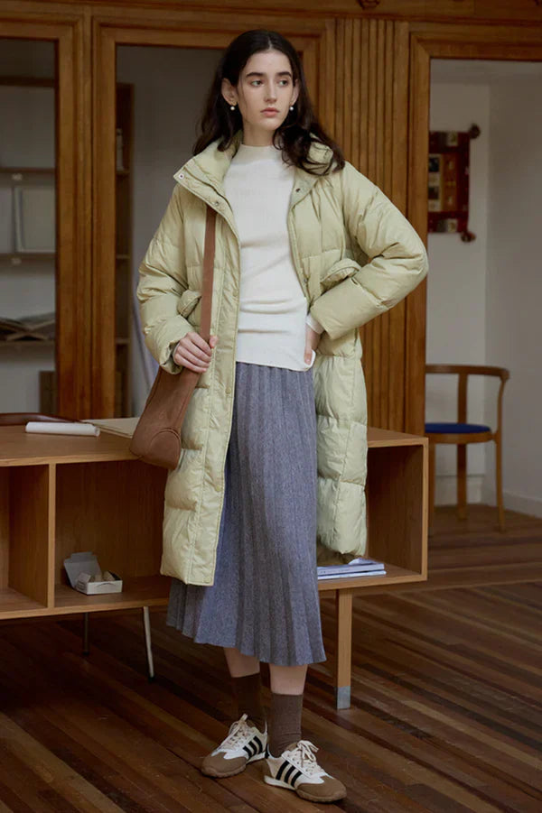 EVELINE | WINTER DOWN JACKET WITH A HIGH TURTLENECK