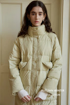 EVELINE | WINTER DOWN JACKET WITH A HIGH TURTLENECK
