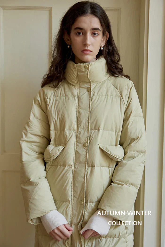 EVELINE | WINTER DOWN JACKET WITH A HIGH TURTLENECK