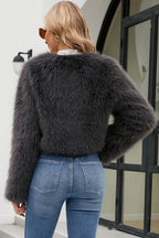 Stylish Winter Fluffy Faux Fur Jacket