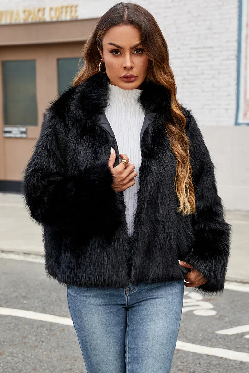 Elegant Winter Faux Fur Jacket