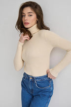 ROSA | ETERNA CONTOUR RIBBED TURTLENECK SWEATER
