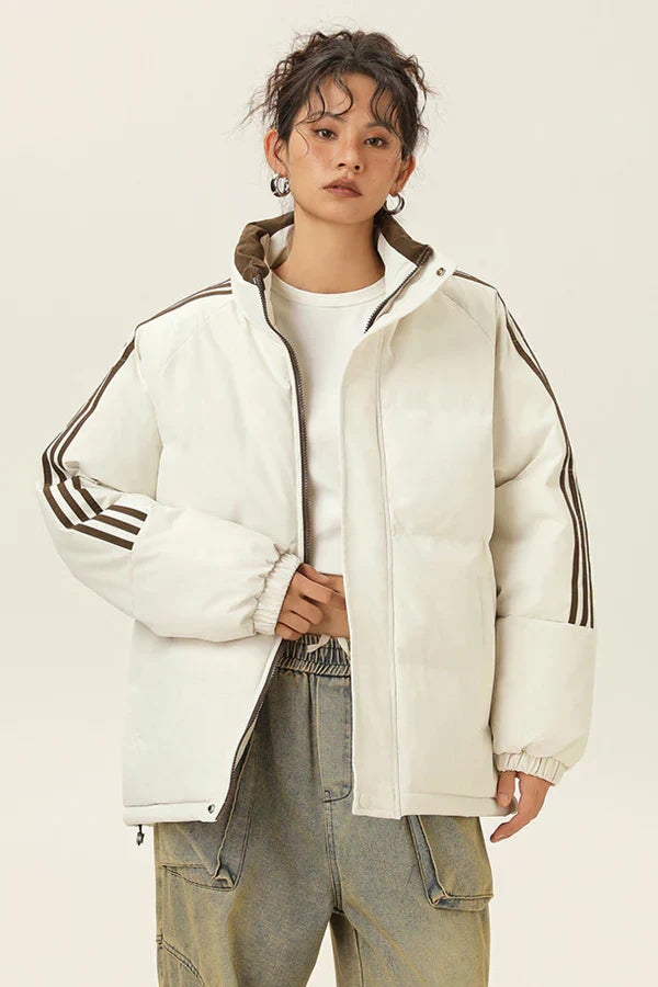 SARA | STRIPED DOWN JACKET