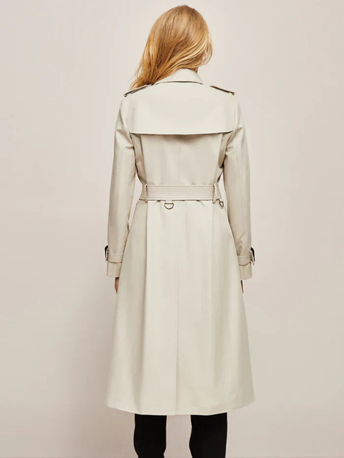 Elegant classic long trench coat