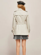 Spring stylish short trench coat