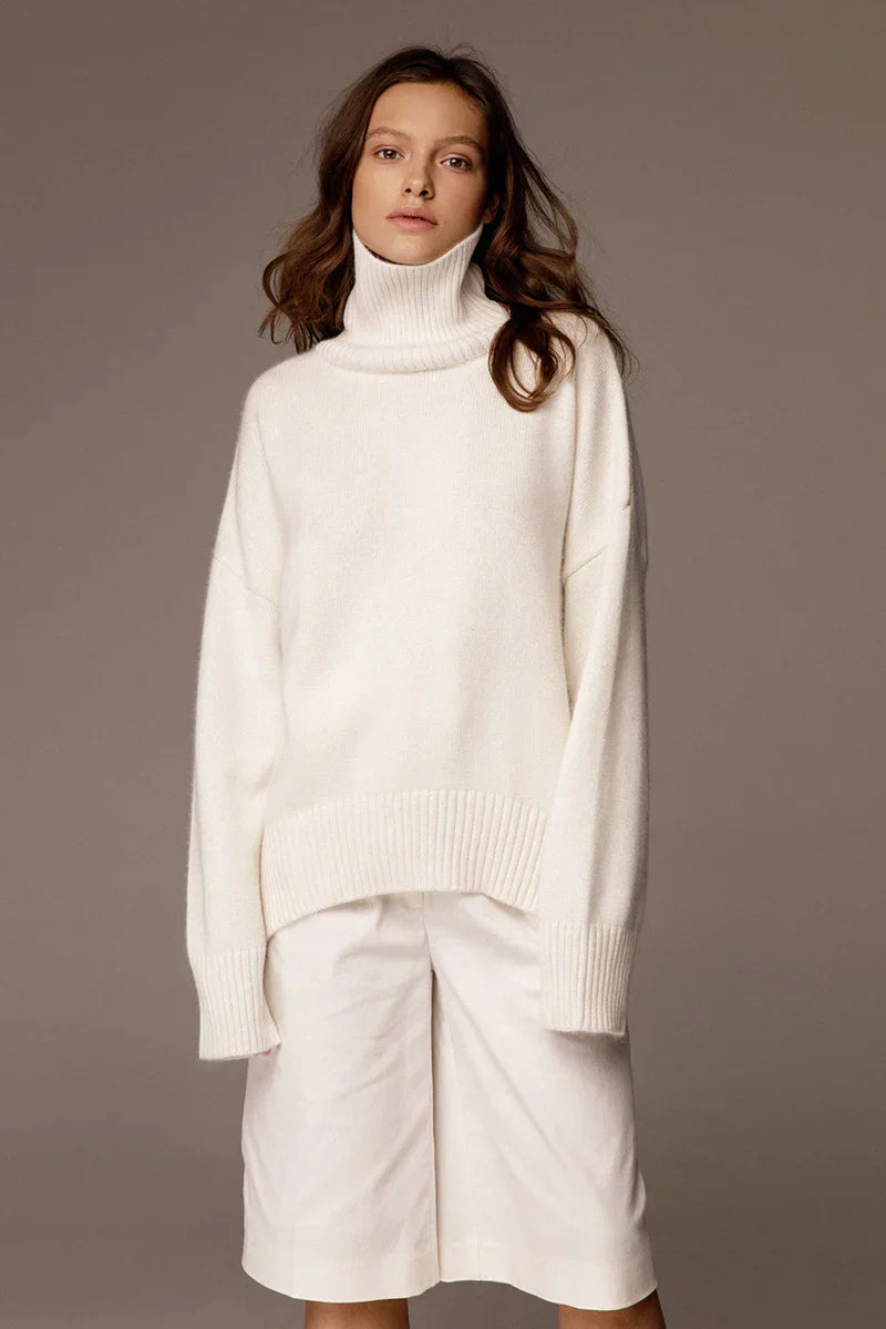 CELESTE | LOOSE OVERSIZED TURTLENECK SWEATER