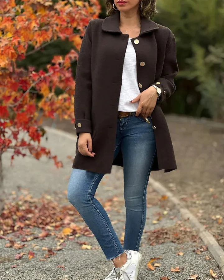 FLORIA | EVERYDAY FALL-WINTER COAT WITH POCKETS