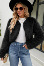 Stylish Winter Fluffy Faux Fur Jacket