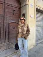 LUNA | LEOPARD BOMBER JACKET