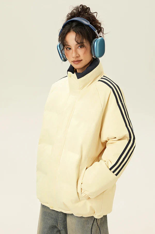 SARA | STRIPED DOWN JACKET