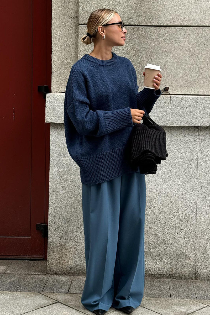 ISLA | OVERSIZED SWEATER WITH ROUND NECKLINE