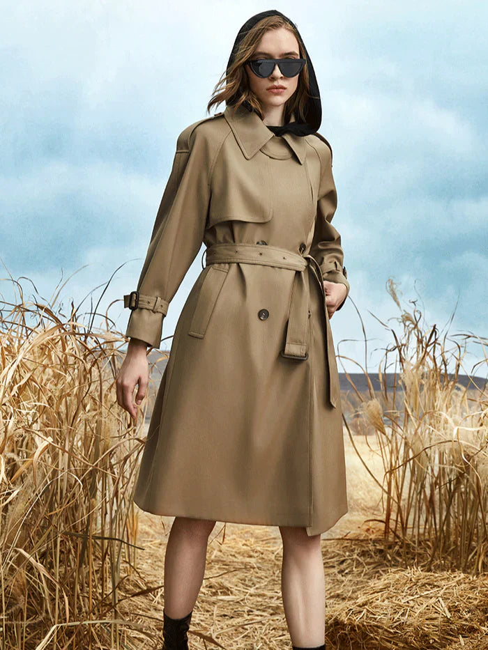 Elegant classic trench coat