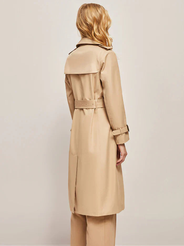 Elegant classic long trench coat