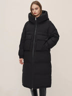 ISADORA | LONG DOWN COAT WITH A SPACIOUS HOOD