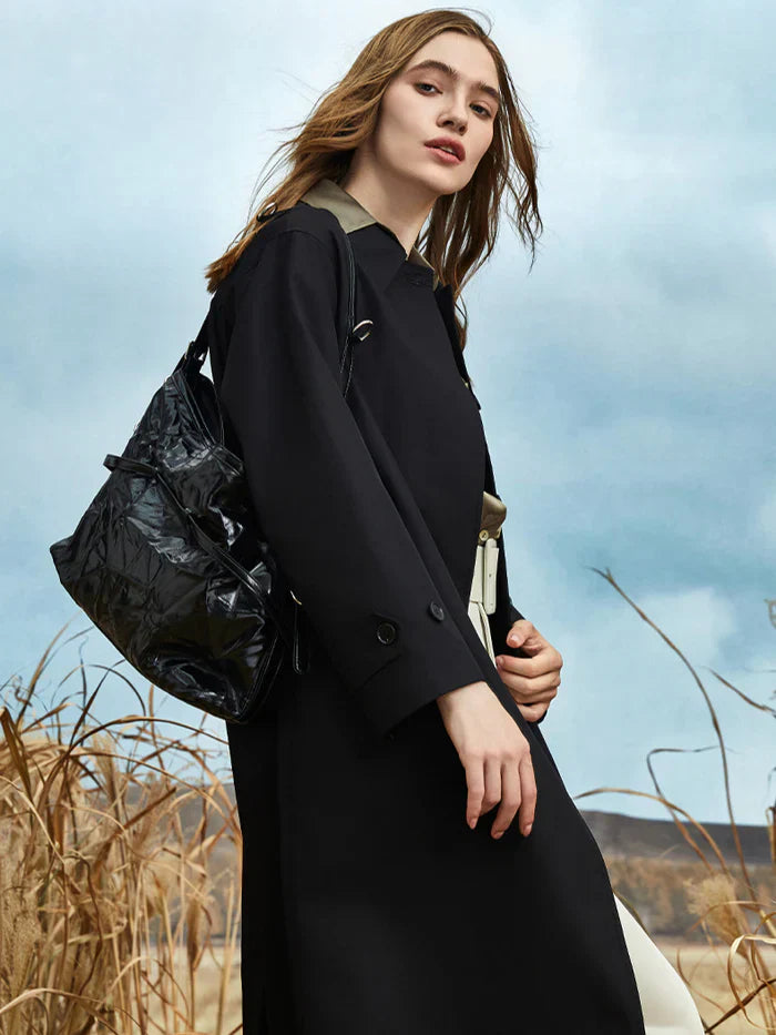 Trendy elegant trench coat