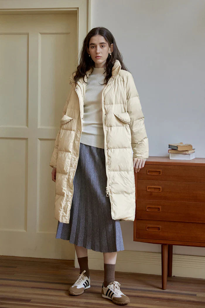 EVELINE | WINTER DOWN JACKET WITH A HIGH TURTLENECK