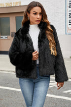 Elegant Winter Faux Fur Jacket