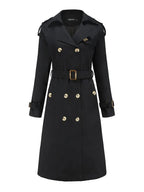 Classic relaxed trench coat with a waist tie
