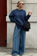 ISLA | OVERSIZED SWEATER WITH ROUND NECKLINE