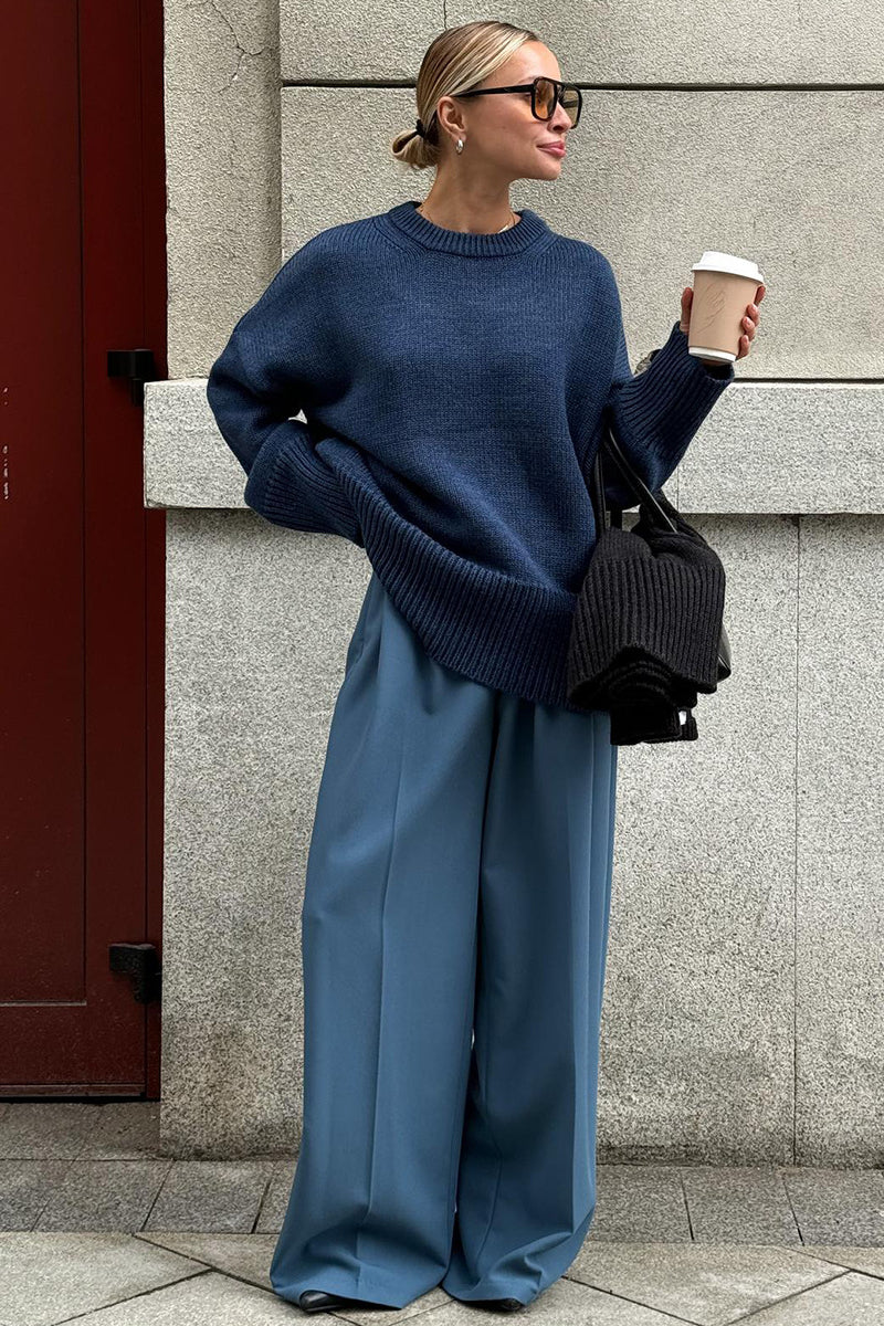 ISLA | OVERSIZED SWEATER WITH ROUND NECKLINE