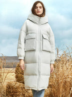 ISADORA | LONG DOWN COAT WITH A SPACIOUS HOOD