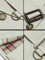 Elegant classic long trench coat