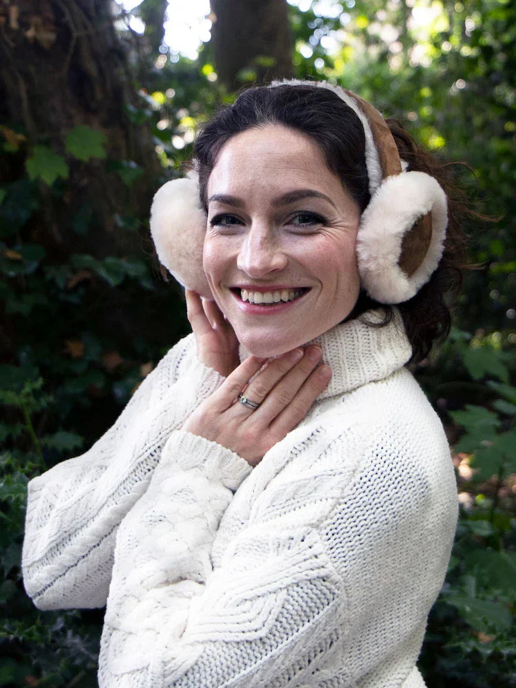 Brown sheepskin earmuffs Just Sheepskin Harper