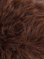 Dark brown faux fur earmuffs