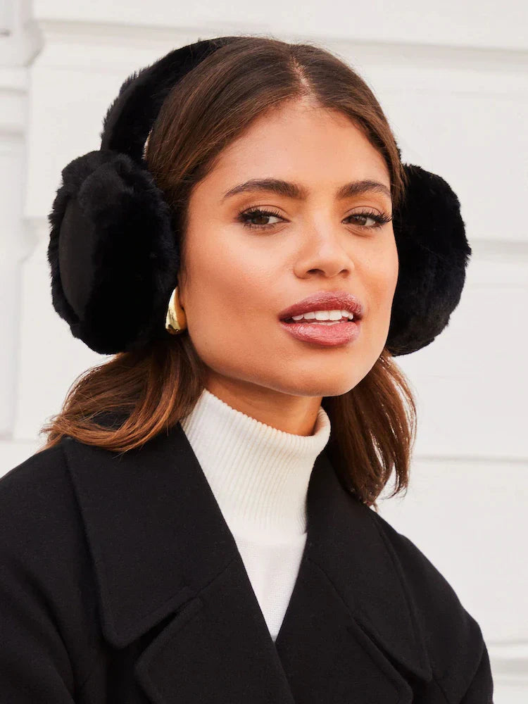 Super soft faux fur earmuffs Lipsy