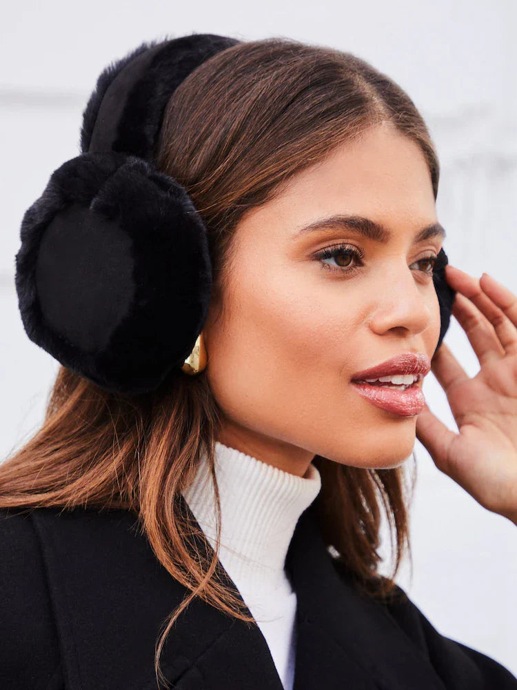 Super soft faux fur earmuffs Lipsy