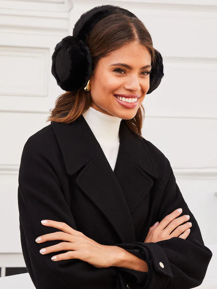 Super soft faux fur earmuffs Lipsy