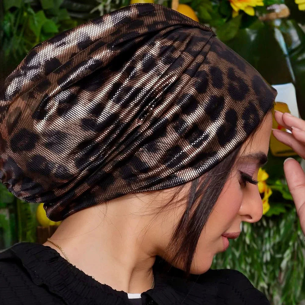 Beanie Metallic – Animal Print