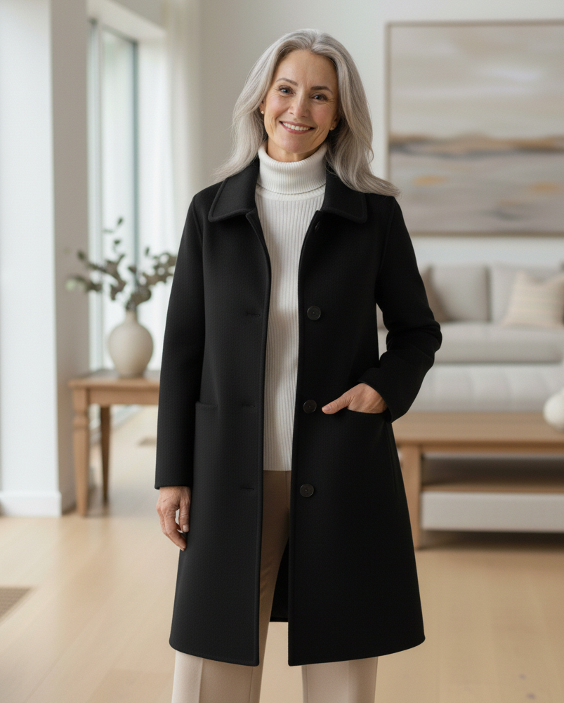 VENEZIA | ELEGANT LONG COTTON TRENCH COAT