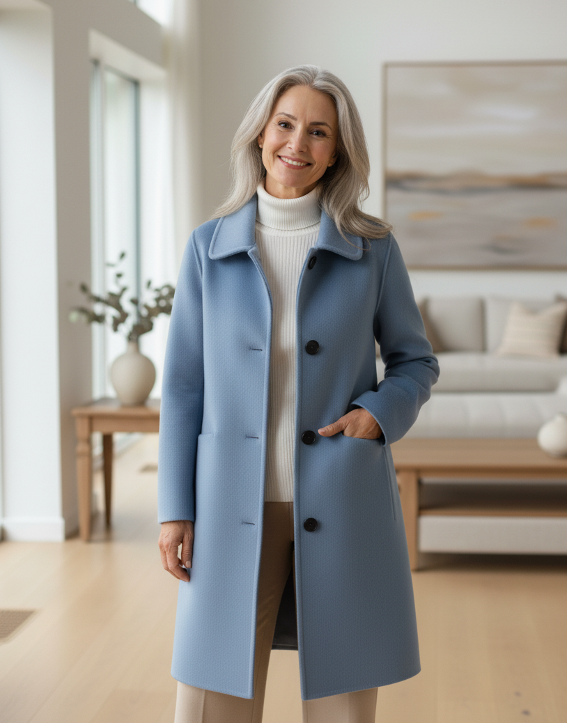 VENEZIA | ELEGANT LONG COTTON TRENCH COAT