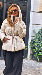 NOVA | QUILTED JACKET WITH BELT