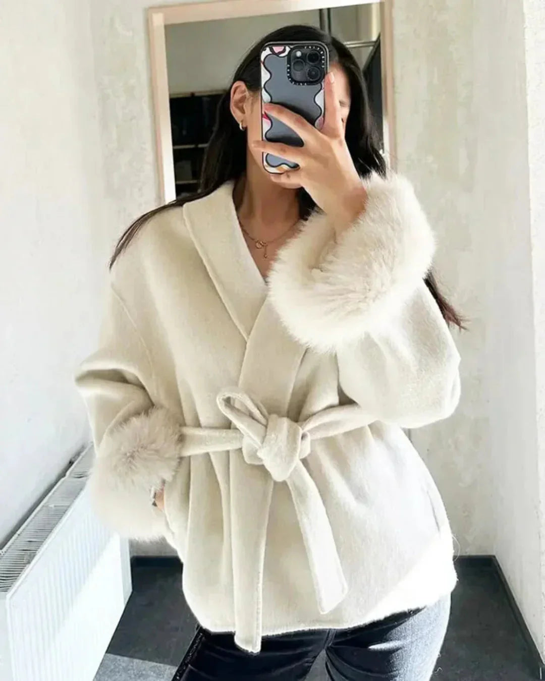 Celine Luxe – Faux Fur Jacket