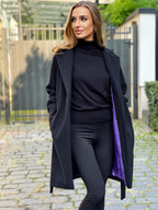 EMMA | LONG OVERSIZED WOOL-BLEND COAT WITH BELT AND LINING