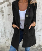 NOVA | WOOL COAT WITH AN ELEGANT CUT AND WIDE COLLAR